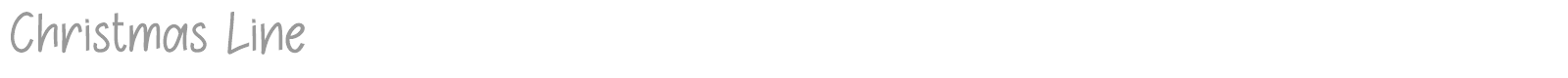 Christmas Line font preview